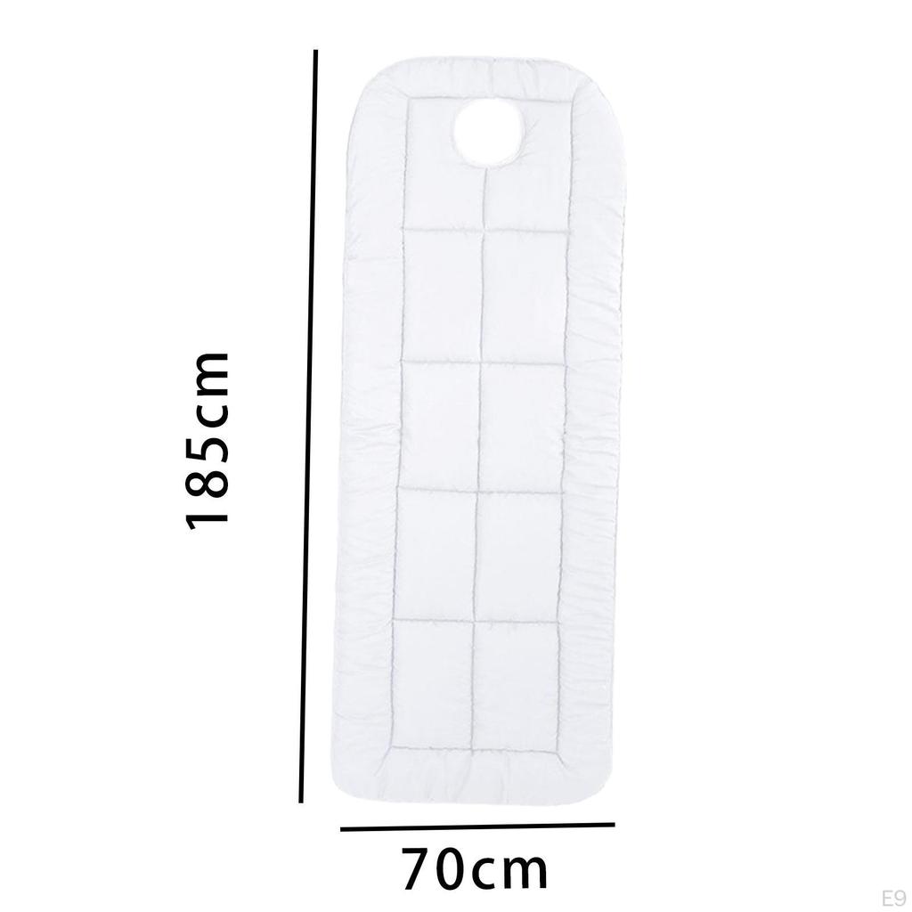 Подушечка для массажного стола 27,56 x 72,83 дюйма, мягкая и удобная, с резинками, отверстием для лица