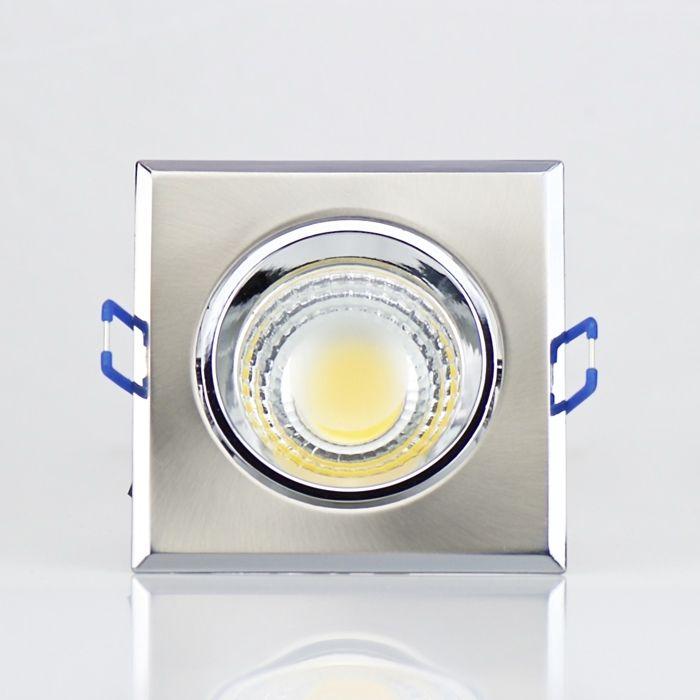 Spot LED downlight carré Matchrome 3W (Eq. 25W) Dim 90x90mm
