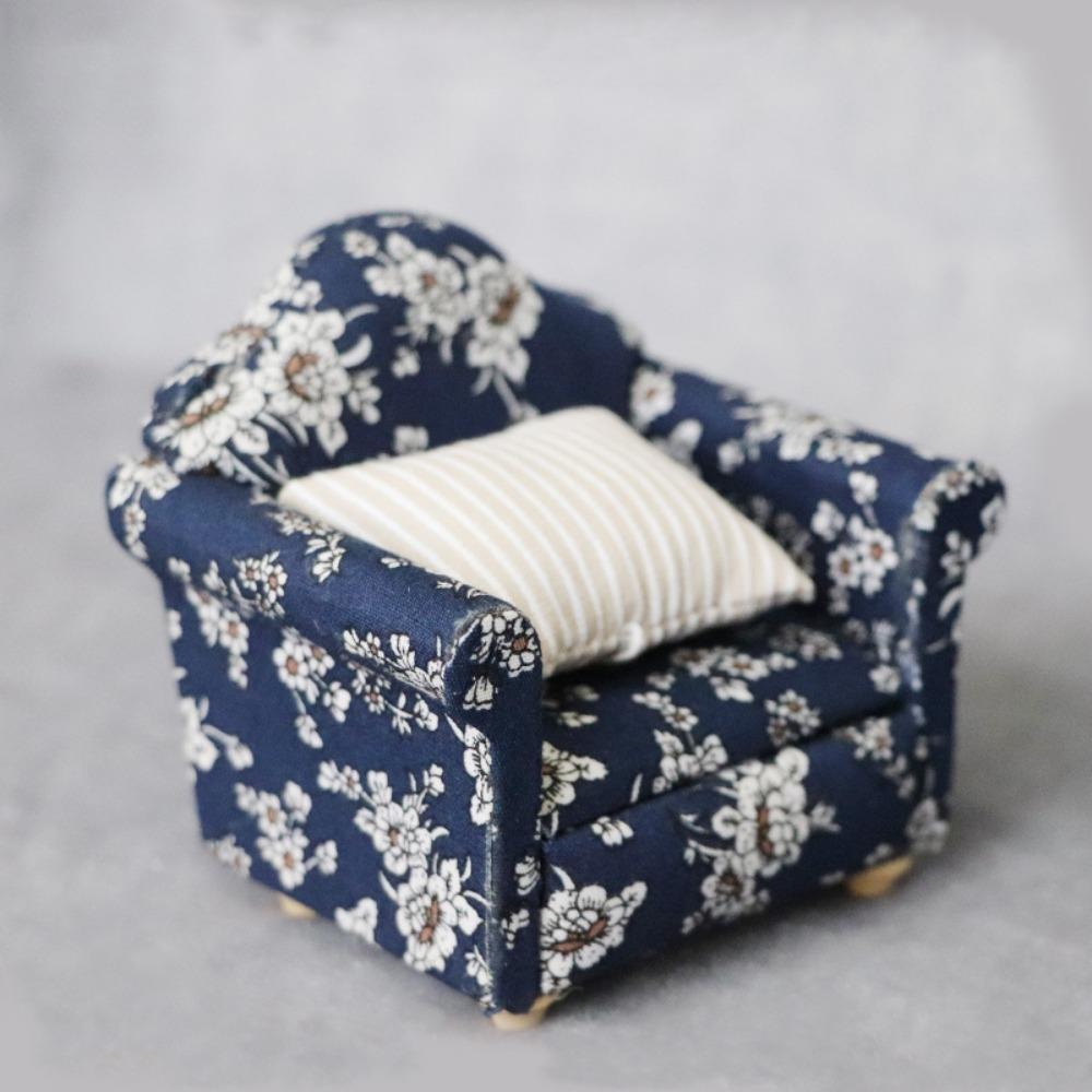 Cute 1:12 Dolls Sofa Pillows Set 8*6.5*7.5cm Miniature Doll House Accessories  Children Toys Gift