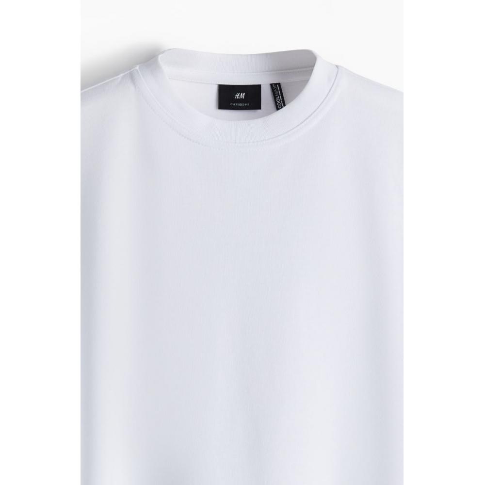 H M coolMax Oversized FiT T sHirT wHiTe
