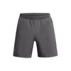 UA Launch Logo Print Slim Fit Mid Rise Sports Shorts Men shorts Rhino-Gray 1382639-025