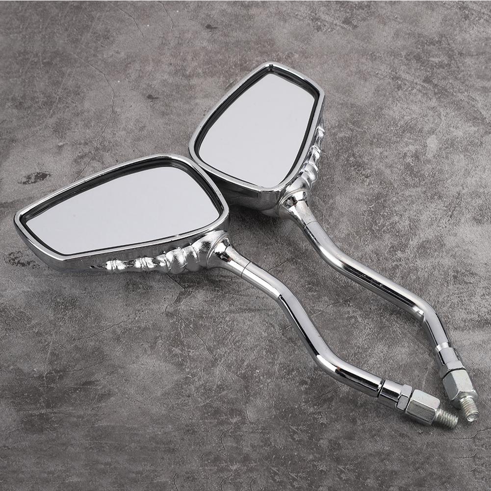 2 шт. Мотоциклетные зеркала заднего вида Рука-скелет Коготь Мотоцикл Мотоцикл Боковые зеркала заднего вида Гальваническое покрытие