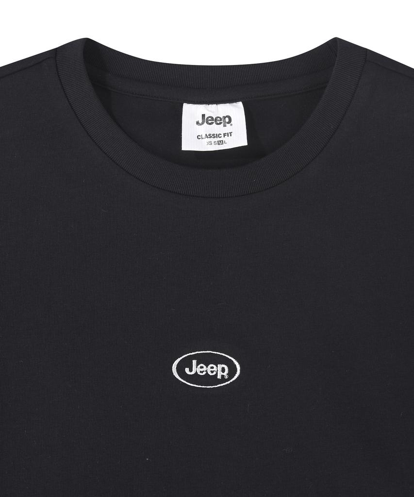 Женская укороченная футболка JEEP с круглым логотипом (Jr5Tsf503Bk)