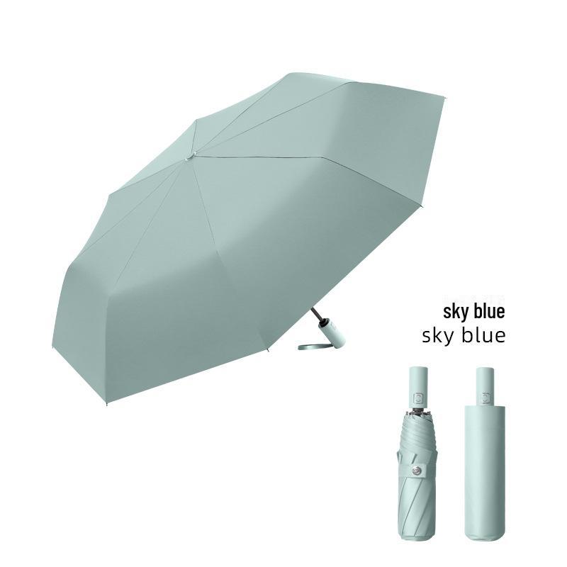Retro Style Auto-Fold Umbrella: UV Protection for Women and Men, Perfect for Sun and Rain.