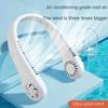 1PC Fan Long Battery Lif New Mini Neck Portable No Bladeless Hanging Neck Rechargeable Air Cooler 3 Speed Mini Summer Sport Fan