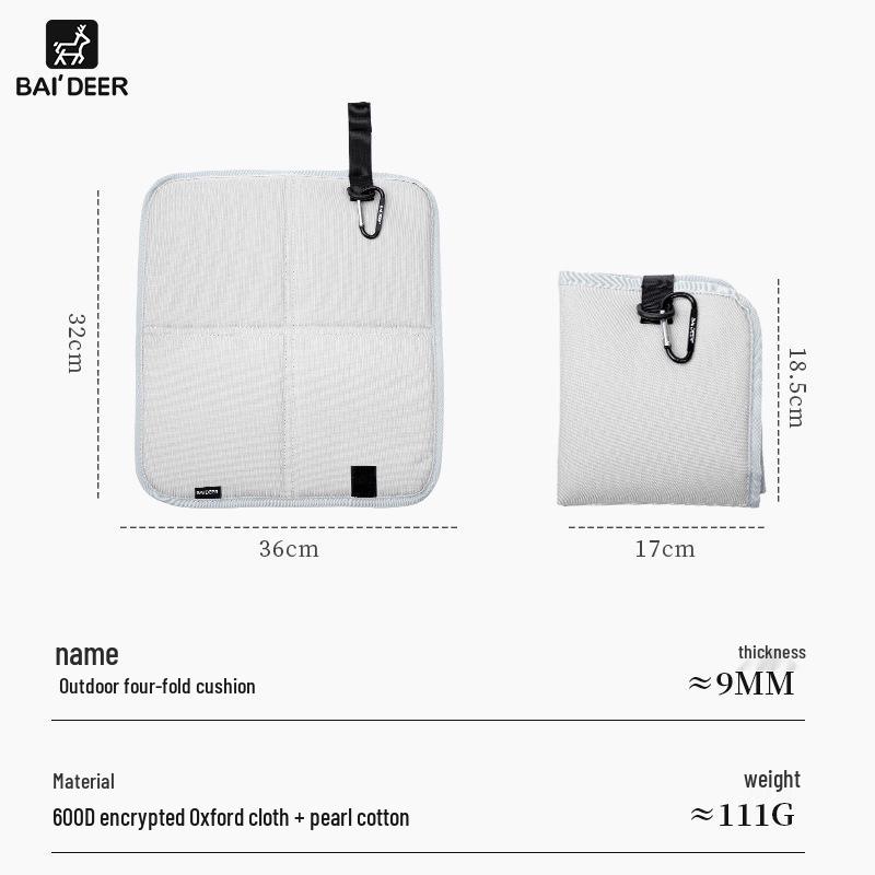 Waterproof Outdoor Folding Picnic & Camping Mat - Thickened, Moisture-Proof Cushion for Hiking & Mountaineering