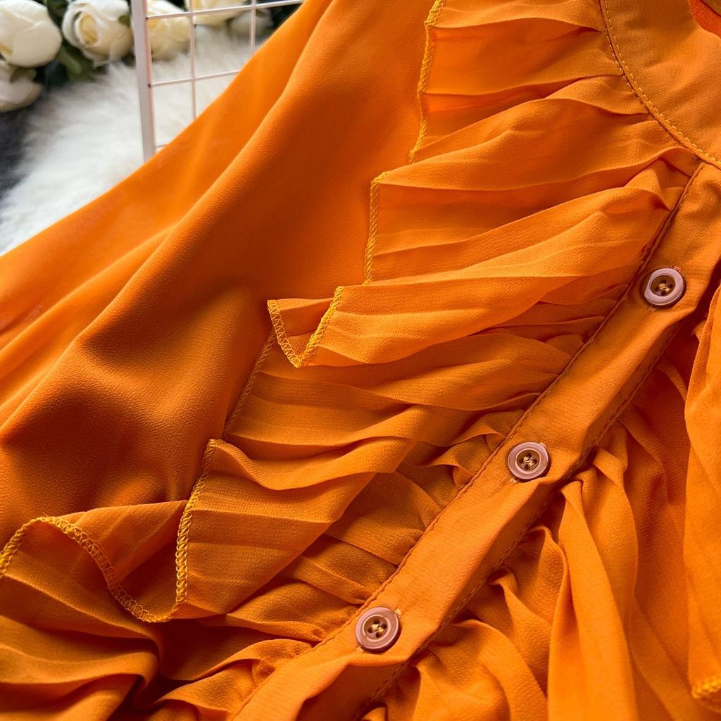 Женские кружевные лоскутные длинные платья с пышными рукавами и талией