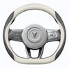 Universal Lantu Genuine Leather Steering Wheel Cover - Anti-Slip, Suitable for All Seasons