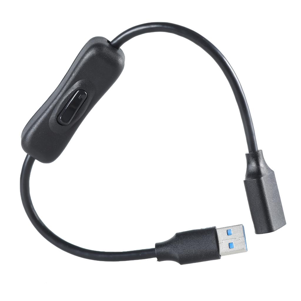 Удлинительный кабель USB 3.0 с выключателем питания, высокоскоростной передачей данных и зарядкой, светодиодный светильник для USB-вентилятора