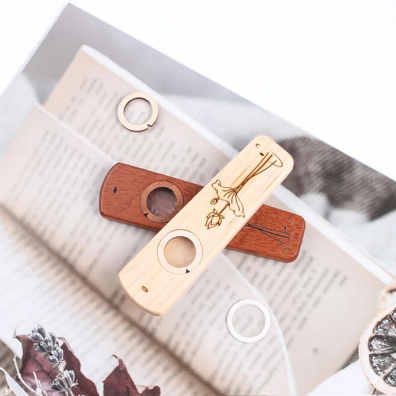 Деревянный Казу Начинающие Практика Аккомпанемент Упражнения для начинающих Профессиональная Медитация Исцеление Флейта Казу Звуковая Терапия Музыкальные Инструменты Орфа