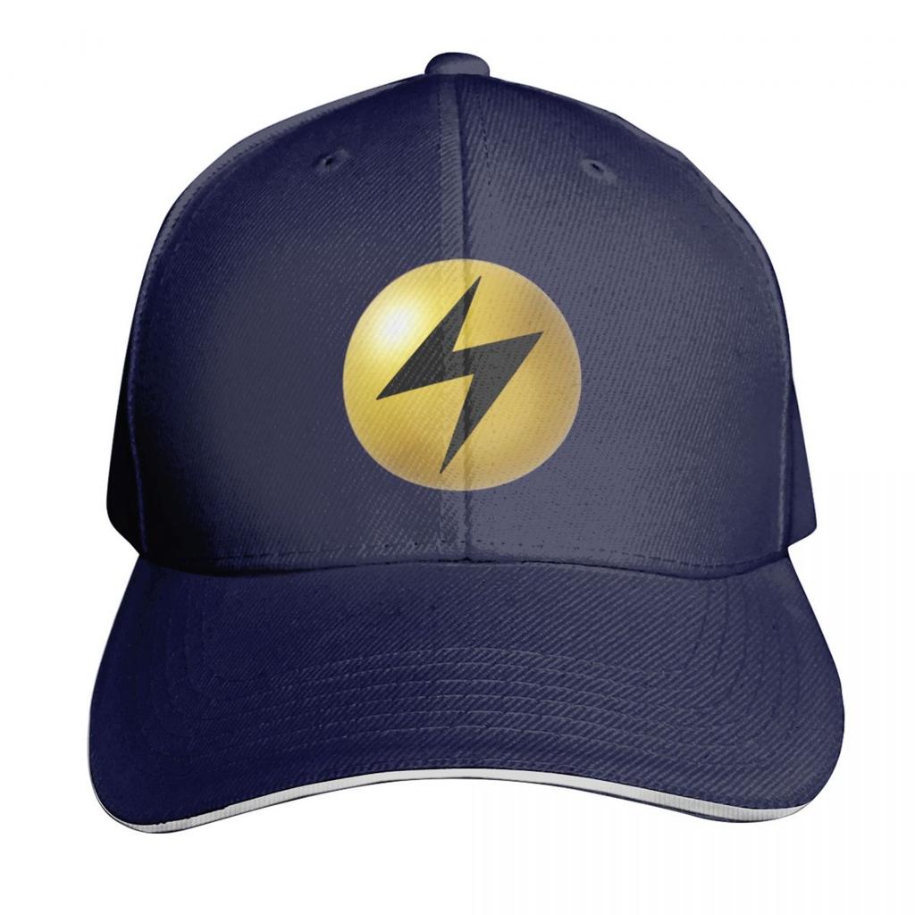 D Lightning Energy Baseball Cap Funny hats Rugby Big Size Hat Sunhat Sun Hats For Women Unisexs