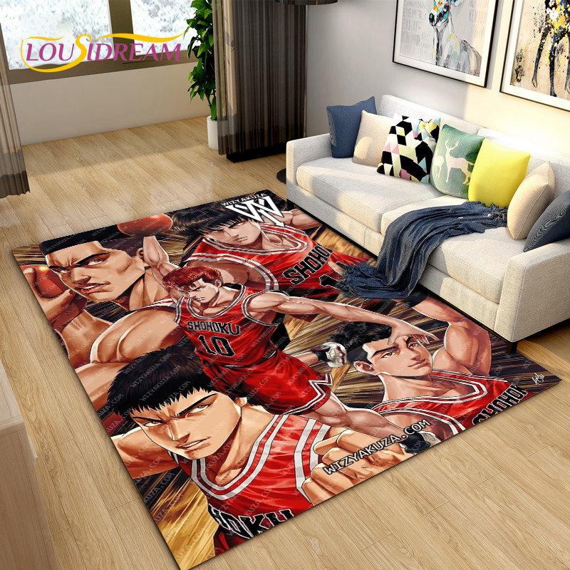 Slam Dunk Япония Аниме Мультфильм Коврик, Коврик для гостиной Спальня Диван Коврик Украшение, Дети играют Нескользящий напольный коврик