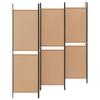 6 Panel Room Divider Beige 300 x 180 cm Fabric
