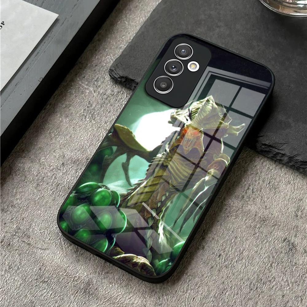 Чехол для телефона для S25 Ultra Samsung S26 S23 S24 Plus S22 S20 S21 Fe A54 A34 A53 A16 Стеклянная крышка Игровой О S-StarCraft 2 Zerg