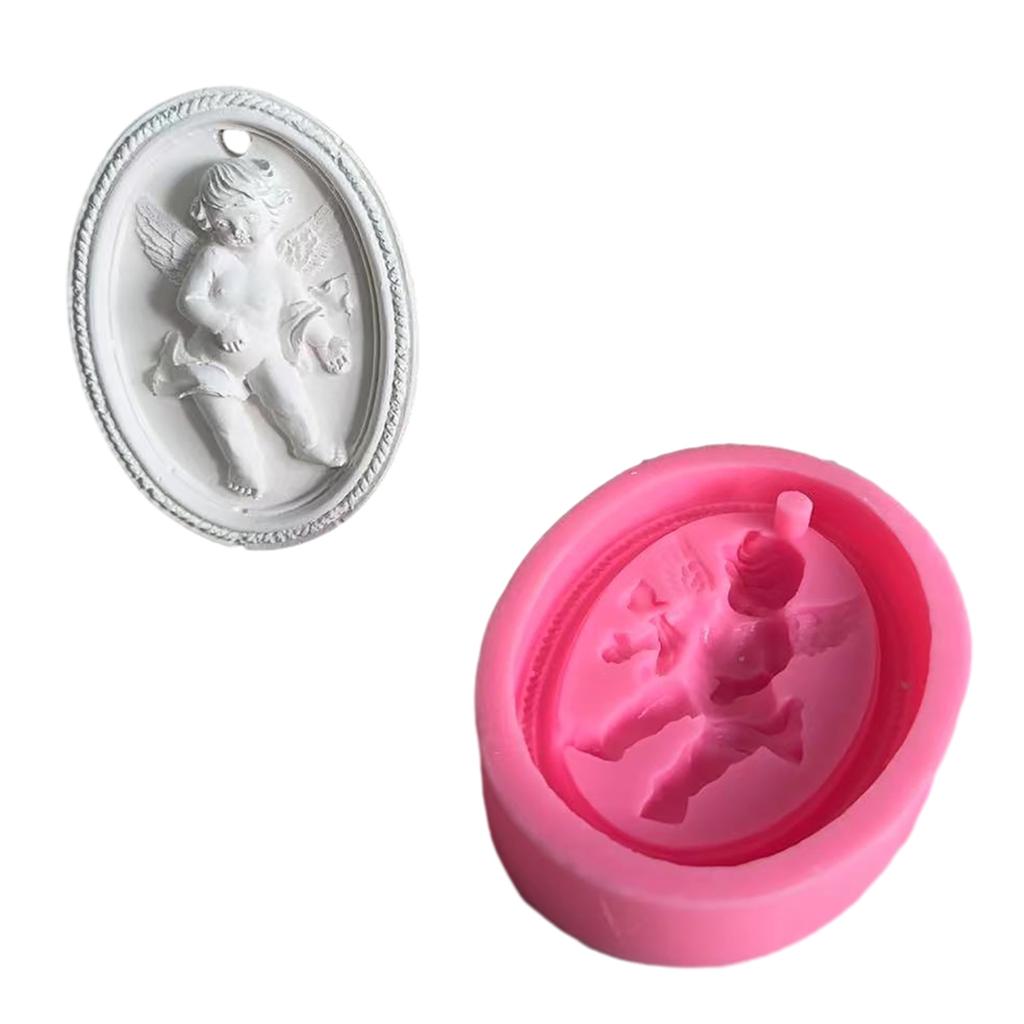 Формы для украшений в виде ангелов Простые в использовании силиконовые формы для литья Формы для подвесок в виде ангелов Восковая силиконовая форма для мыла Автомобильные подвески