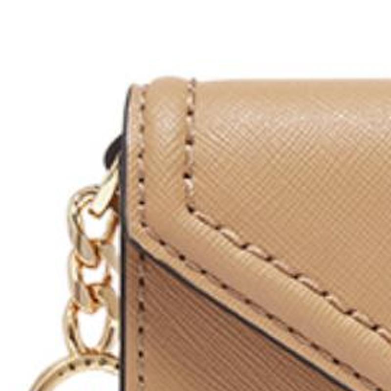 Michael Kors MK Jet Set Сумка через плечо с монограммой Женская сумка через плечо Золотисто-бежевая 32S3GJ6C0L-222