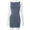 Summer Casual Fashion Mini Sleeveless Wrap Y2K Basic Vest Dress Oufits Sexy Elegant Women Club Party Evening Dress