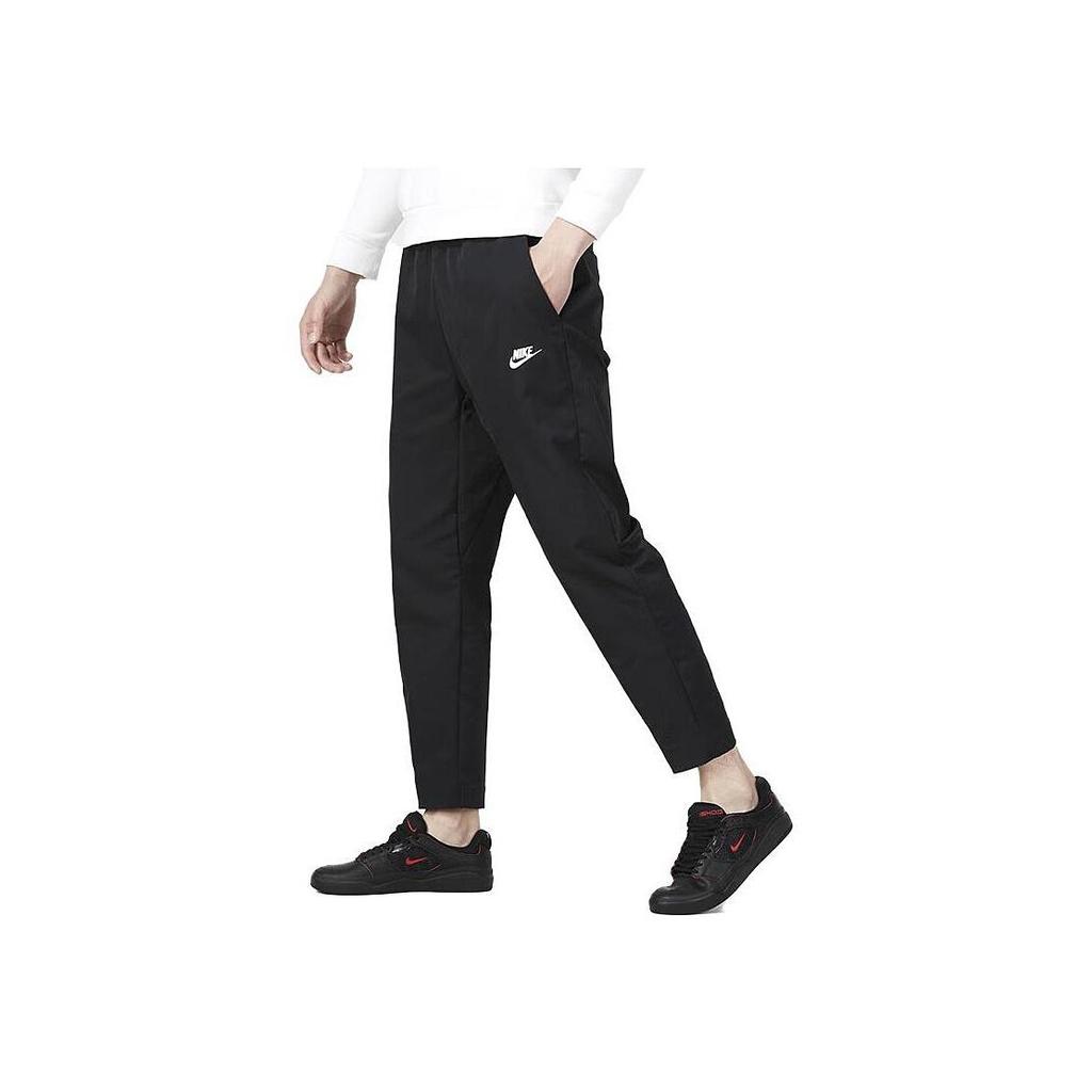 Nike Тканые зауженные брюки Club Черный DX0625-010