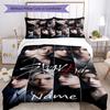 3pcs Custom Name Stray Kids Bedding Set Duvet Cover Closure Includes 1 Duvet Cover & 2 Pillowcases, Soft and Comfortable for All Seasons.