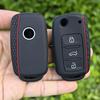 Силиконовый чехол для автомобильного ключа для Volkswagen VW polo passat b5 golf4 5 6 jetta tiguan Golf CrossFox Plus Eos Scirocco Beetle