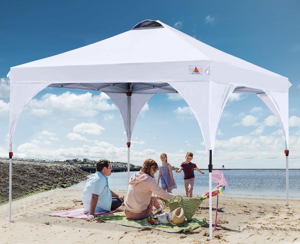 ABCCANOPY брезентовая палатка с регулировкой одним нажатием 3 уровня, вентиляция, потолок, наружная, легкая, большая брезентовая палатка с подушкой для роликов, высокое давление воды, теплоизоляция