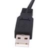 Black 2 RCA Cable Lead USB A Male USB To RCA Audio AV Cable Video Adapter Conversion Line