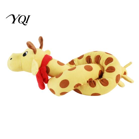 Cute Giraffe Panda Elephant Dog Toys Plush Squeaky Toy, Long Strip Stuffed Animal Chew Anxiety Relief for Dogs Interactive Tug-of-War Toy Small