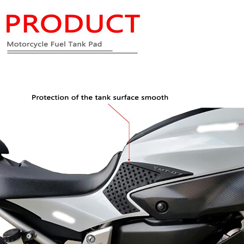 Sticker Anti Slip Fuel Tank Pad Side Gas Knee Grip For Yamaha MT07 MT-07 MT 07 2013 2014 2015 2016 2017 Motorcycle