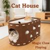 Фетровая кошачья кровать Все в одном Кошачий замок домик Японский стиль Кошачий домик Четыре сезона