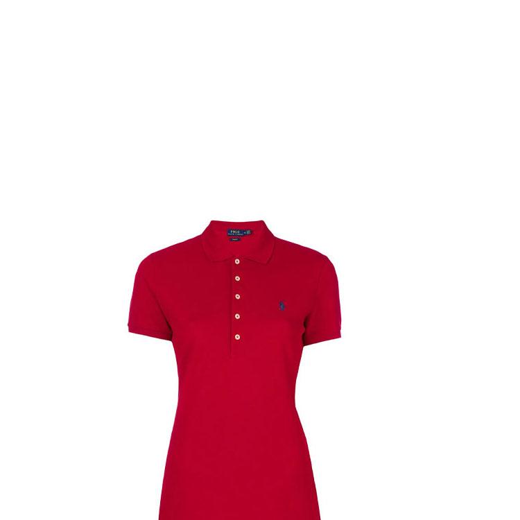 Polo Ralph Lauren вышитая однотонная рубашка поло с коротким рукавом женские топы 211505654-113