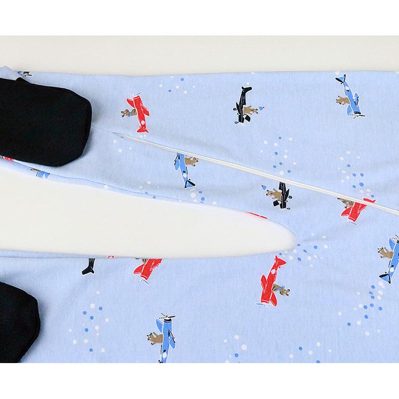 100% Хлопковые комбинезоны с длинным рукавом для мальчиков и девочек, возраст 2-7 лет, с застежкой-молнией и забавными узорами - Идеальная пижама