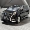 1:24 DENZA D9 New Energy MPV Die Cast Metel Cars Toy Pull Back Model Cars With Sound And Light Home Trendy Toys Ornament Collect