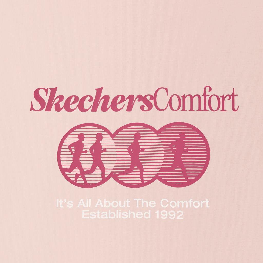 Skechers Минималистичная универсальная повседневная футболка с круглым вырезом, унисекс, топ L226U047-03PF