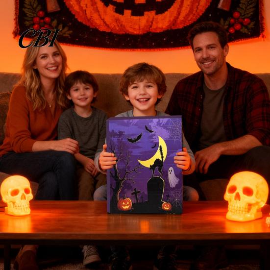 Kids Halloween Countdown 2026 Advent Calendar, 24 Day Box with Cute to Calendar Collectible Toys, Spooky Holiday Gift Box, Home Party Decoration