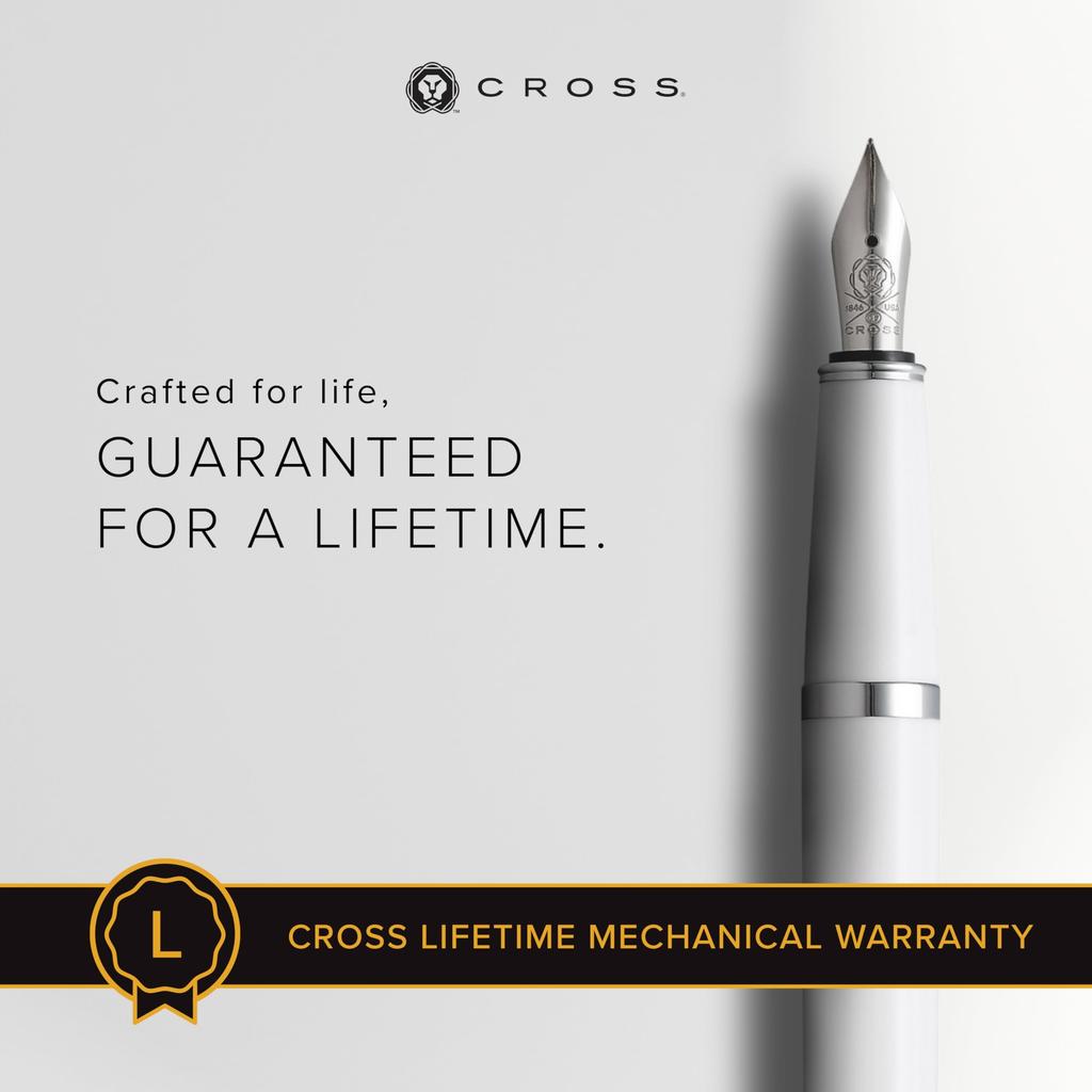 CROSS Bailey Light White Fountain Pen F NAT0746-2FS