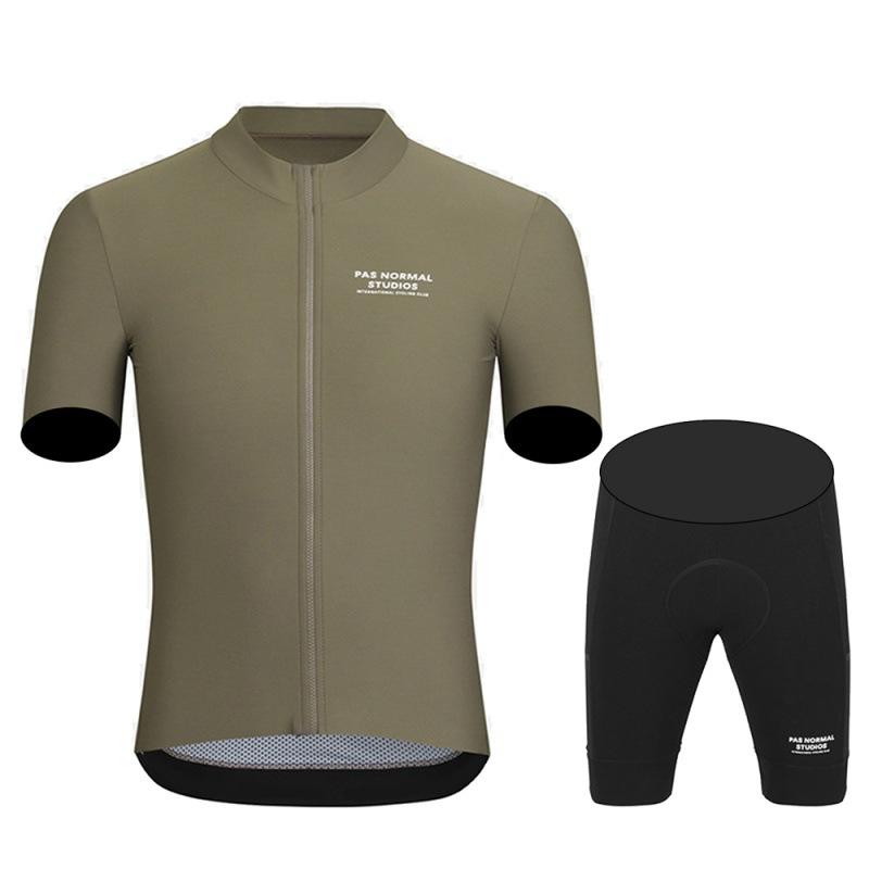 Pas Normal Studios Bike Team Cycling Jersey Set Mai Summer Breathable Outdoor Cycling Suit Set