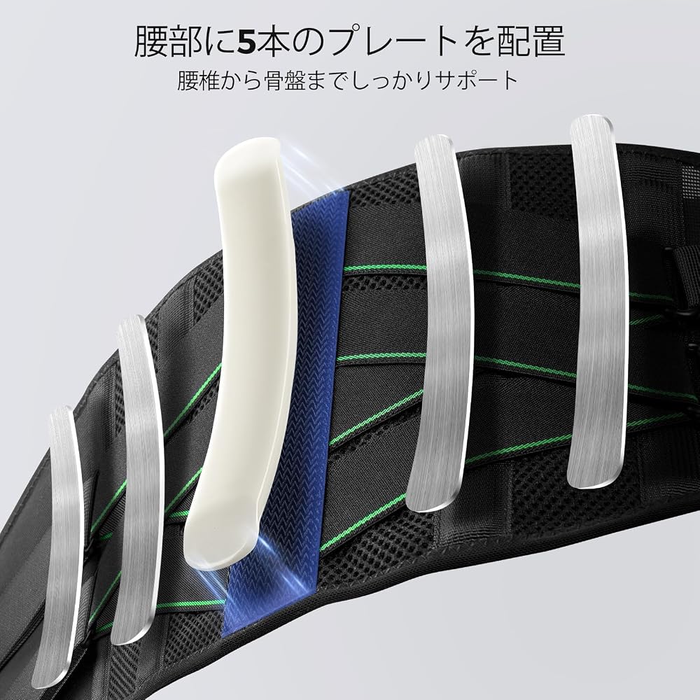 FREETOO Lumbar Support Belt [Recommended by a Chiropractor] Excellent breathability, comfortable