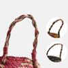 Folding Straw Wicker Storage Basket Handle Garden Flower Pot Planter Laundry Bag