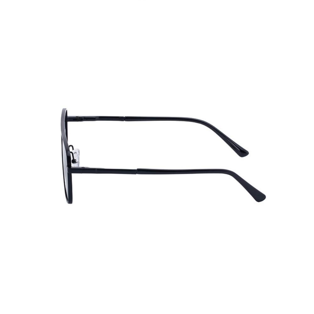 Punk Double Beam Sun Glasses Big Frame Men Eyewear Personalized Square Sunglasses Unisex