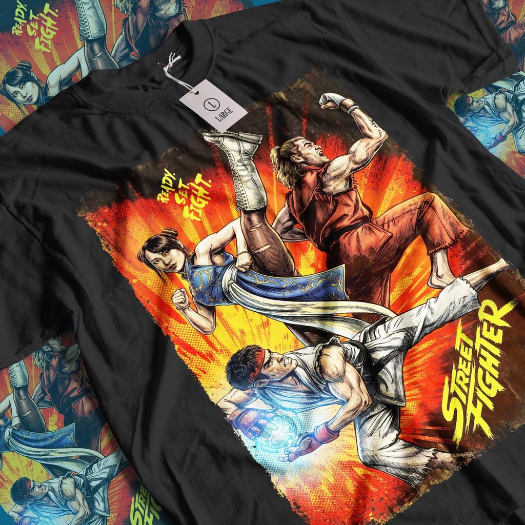 Street Fighter Movie T-Shirt and kids tshirt: Vintage Superhero Movie Unisex Graphic Tee