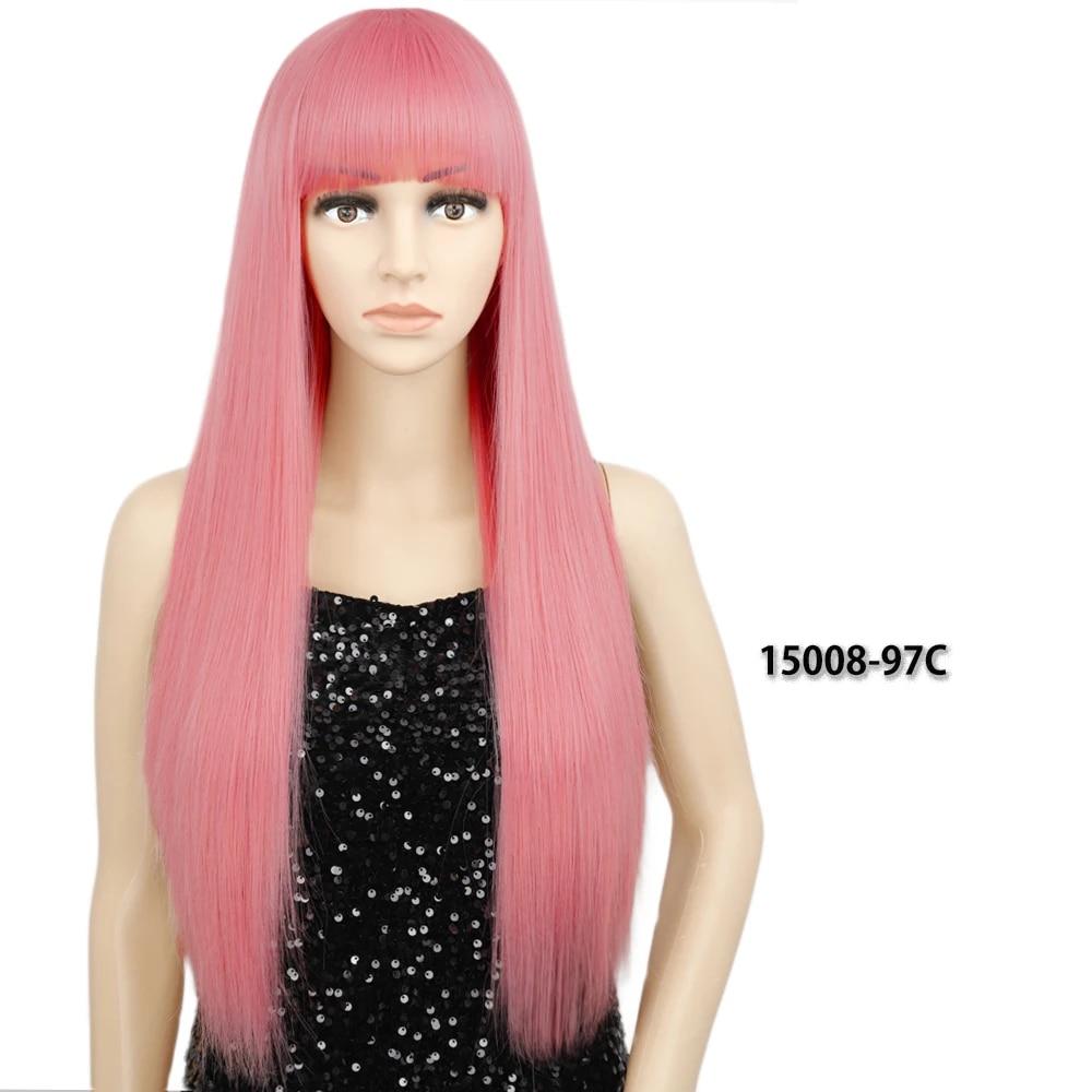 Синтетический длинный оранжевый парик с золотыми медовыми волнами и яркими пятнами, парик для косплея, женский термостойкий средний парик