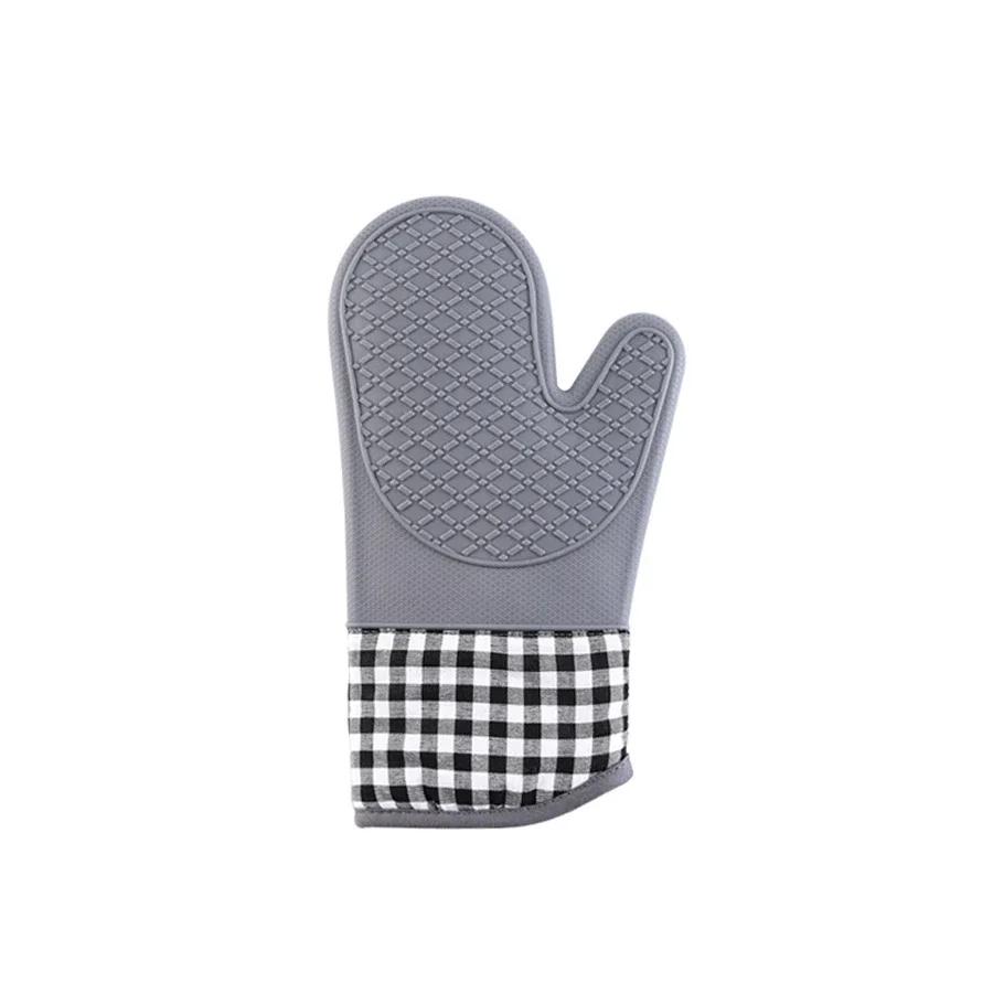 Изолированные перчатки для духовки 1 шт. Силиконовые термостойкие перчатки для духовки, микроволновой печи, инструменты для выпечки, устойчивые к высоким температурам, домашний кухонный инструмент