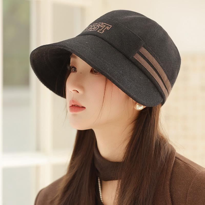 Новая осенне-зимняя шляпа для женщин с большой головой и лицом, подчеркивающая маленький размер, шляпа-рыбак высокого класса, модная шляпа для верховой езды, теплая бейсболка, трендовая