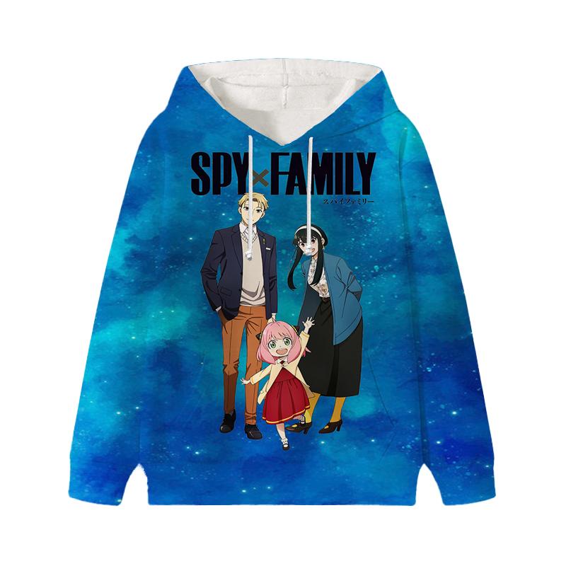 Spy X Family Hoodie Cartoon Anya Forger Pullover Loyor Yor Forger Boys Girls Personality Outfits Tops Children Gift Clothes