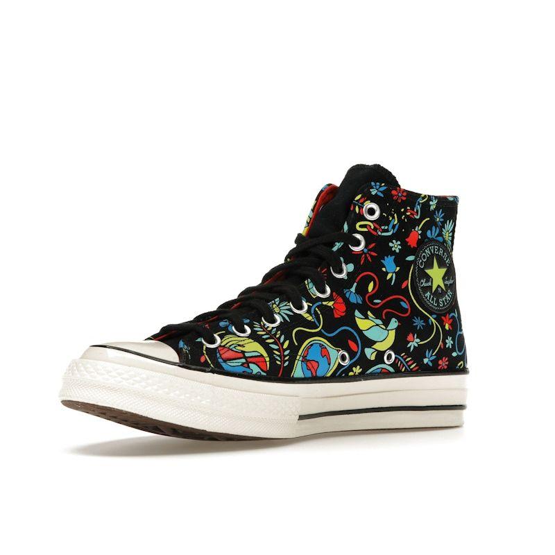 Converse Кроссовки унисекс Chuck 70 High Peace & Unity, разноцветные, черные, с блеском мака 172259C