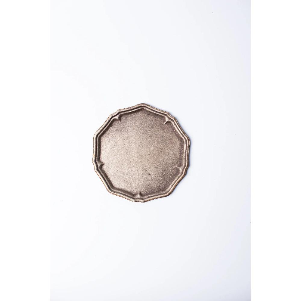 Винтажный металлический поднос для десерта во французском стиле, состаренная тарелка для фруктов на высоких ножках, домашнее хранилище, реквизит для фотосъемки, антикварный реквизит для фотосъемки