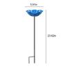 Bee Watering Station with Flower Design Butterfly Feeder Bird Bath Metal Flower Garden Stake for Outdoor Garden Yard Lawn Decor