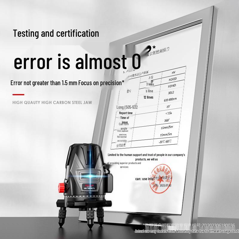 Delixi High-Precision Infrared Strong Light Laser Level 35 - Automatic Outdoor Leveling.