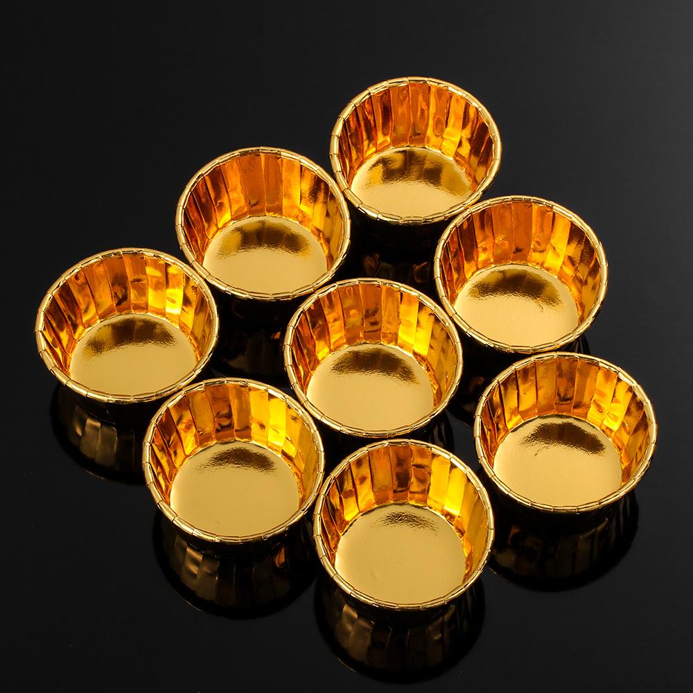 Серебряная форма для торта Кондитерские инструменты Обертки для кексов Формы для выпечки Обжимные формочки для маффинов Бумажные формочки для торта