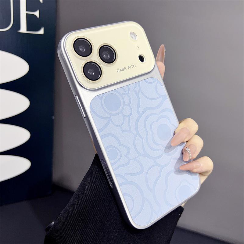 Элегантный чехол для телефона с полным покрытием «Камелия» для iPhone 14/15/16/17 Pro Max